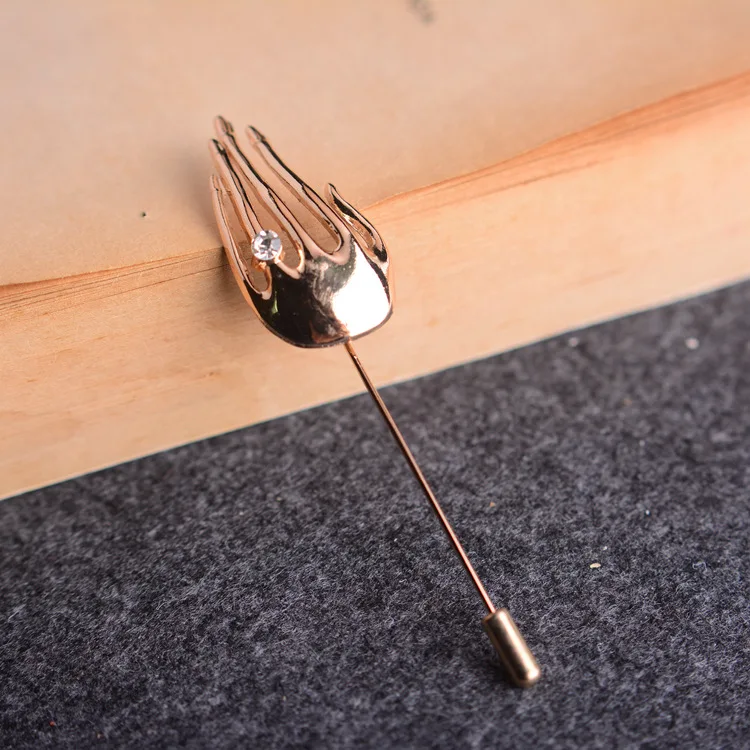 2 hand lapel pin