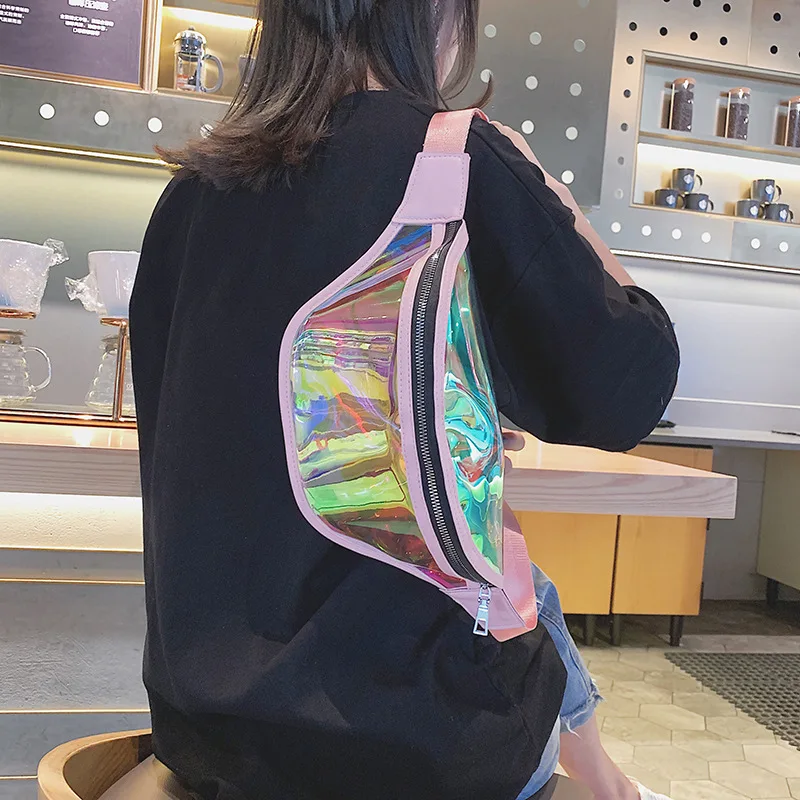 AOEO Transparent Holographic Waist Pack Female Money Belt Pounch Girl Steampunk Pink Zip Glitter Hologram Fanny Women Waist Bag
AOEO Transparent Holographic Waist Pack Female Money Belt Pounch Girl Steampunk Pink Zip Glitter Hologram Fanny Women Waist Bag