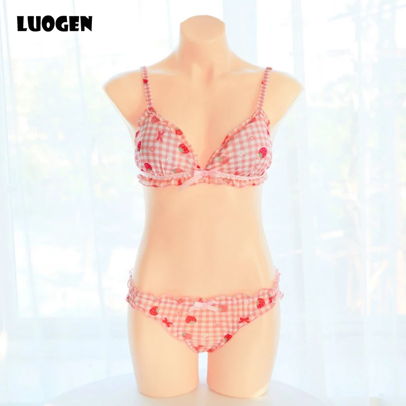2018 Super Cute & Sexy Women Seamless Pink Vara Bow Strawberry Printing underwear panties Bikini Bra and Panty Set Panties
2018 Super Cute & Sexy Women Seamless Pink Vara Bow Strawberry Printing underwear panties Bikini Bra and Panty Set Panties