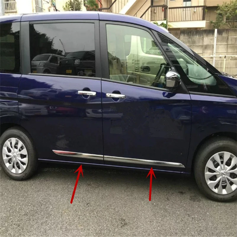 car auto MKV cover styling for NISSAN SERENA Suzuki Landy C27 2016 2017 ABS chrome body door side moulding antiscuff rib trim
car auto MKV cover styling for NISSAN SERENA Suzuki Landy C27 2016 2017 ABS chrome body door side moulding antiscuff rib trim
