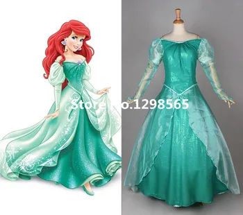 Custom Made the Little Mermaid Costume Princess Ariel Dress Deluxe Green Dress For Party
Custom Made the Little Mermaid Costume Princess Ariel Dress Deluxe Green Dress For Party