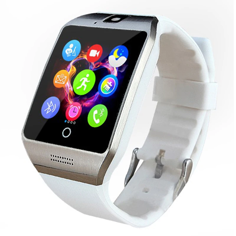 Pewant Android носить Смарт часы Q18 Bluetooth подключены наручные Поддержка sim карты