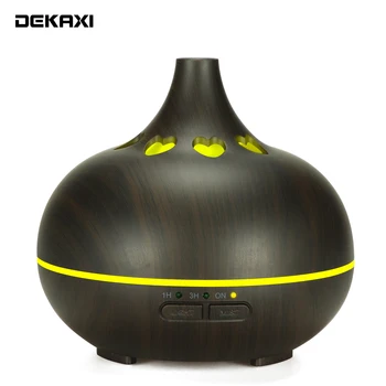 DEKAIXI 150ml Ultrasonic Air Humidifier Aroma Essential Oil Diffuser with Wood Grain 7 Color Changing LED Lights for Office Home
DEKAIXI 150ml Ultrasonic Air Humidifier Aroma Essential Oil Diffuser with Wood Grain 7 Color Changing LED Lights for Office Home