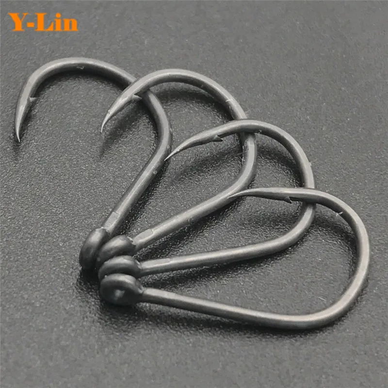 Carp fishing Wide GapeTEFLON COATED GREY COLOR hooks quality high carbon steel Barbed hooks japanese hooks chod hair rigs
Carp fishing Wide GapeTEFLON COATED GREY COLOR hooks quality high carbon steel Barbed hooks japanese hooks chod hair rigs