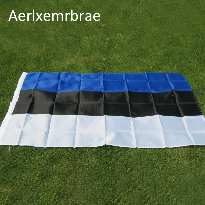 Бесплатная доставка флаг aerlxemrbrae Эстонии баннер 90*150 см подвесной Национальный |