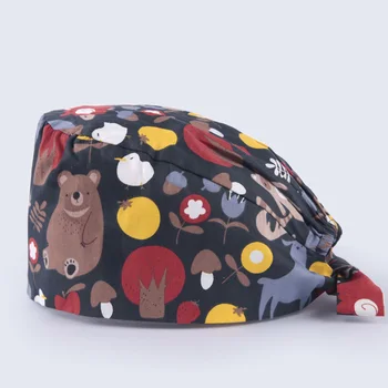 Forest Bear Nurse Cap Scrub Surgical Hat Women Men Scrub Caps OR Nurses Hat Thin Cotton Summer Tieback Hospital Working Hats New
Forest Bear Nurse Cap Scrub Surgical Hat Women Men Scrub Caps OR Nurses Hat Thin Cotton Summer Tieback Hospital Working Hats New