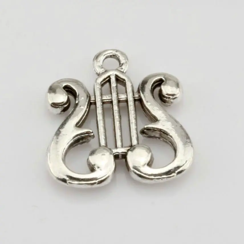 100 PCS Antique Silver Alloy Musical Instrument Charms Pendants 16x17mm DIY 4582KL
100 PCS Antique Silver Alloy Musical Instrument Charms Pendants 16x17mm DIY 4582KL
