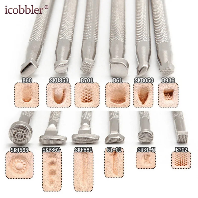 2018New Leathercraft Carving Different Shape Stamp Punch Set Saddle Making Tools for Leather Craft Working Flower Patterns Shape
2018New Leathercraft Carving Different Shape Stamp Punch Set Saddle Making Tools for Leather Craft Working Flower Patterns Shape