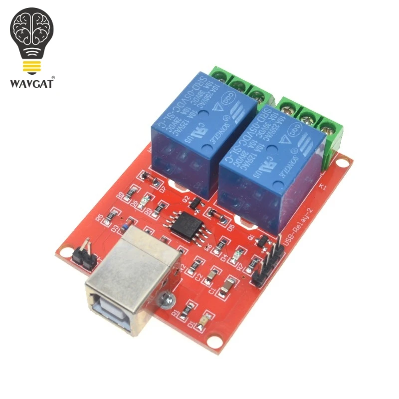 2 Channel USB Relay Module Programmable Computer Control For Smart Home DC 5V WAVGAT
2 Channel USB Relay Module Programmable Computer Control For Smart Home DC 5V WAVGAT