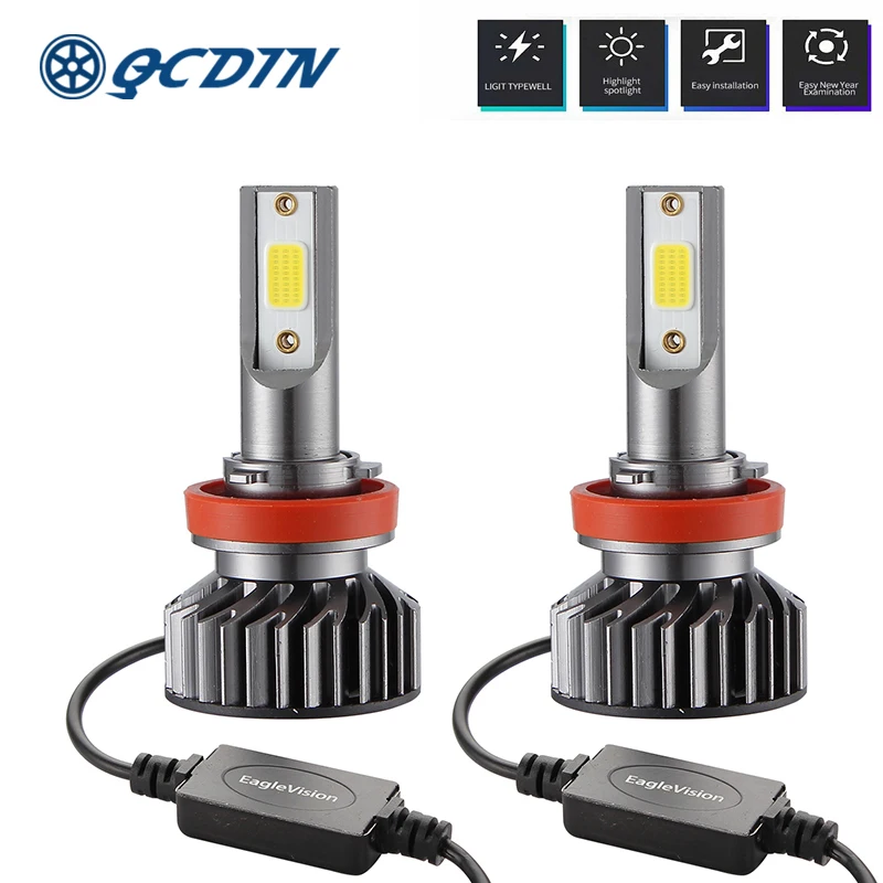 QCDIN 2Pcs Ultra Bright LED Headlight Bulbs 4000LM White 6000K Car Styling Fog Lights H1 H4 H7 H8 H11 9005 9006 Vehicle Headlamp
QCDIN 2Pcs Ultra Bright LED Headlight Bulbs 4000LM White 6000K Car Styling Fog Lights H1 H4 H7 H8 H11 9005 9006 Vehicle Headlamp