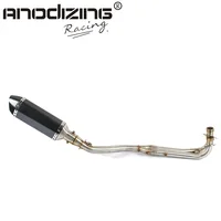 Exhaust Full system FOR Yamaha T-MAX Tmax 500 tmax500 tmax 530 tmax530 2008-2016 with exhaust image