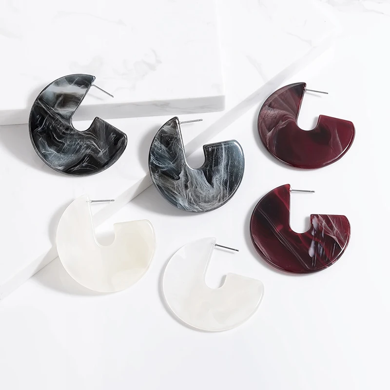 Retro Round Acrylic Hoop Earrings For Women Resin Bohemian Geometry Leopard Flat Semicircle Statement Hoops 2019 Jewelry Earring
Retro Round Acrylic Hoop Earrings For Women Resin Bohemian Geometry Leopard Flat Semicircle Statement Hoops 2019 Jewelry Earring
