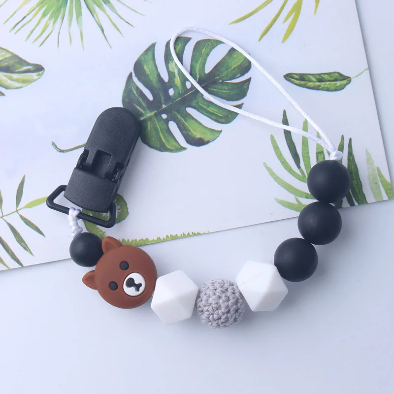XCQGH Pacifier Chain Holder for Clip Cute Bear Silicone Accessory for DIY Teether Clip Holder Chain
XCQGH Pacifier Chain Holder for Clip Cute Bear Silicone Accessory for DIY Teether Clip Holder Chain