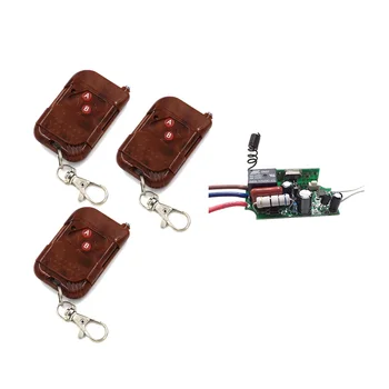 New 220V RF Wireless Remote Control Lighting Switch System ON/OFF 1 Channal Relay Switch Receiver with 3PCS Transmitter 315/433
New 220V RF Wireless Remote Control Lighting Switch System ON/OFF 1 Channal Relay Switch Receiver with 3PCS Transmitter 315/433