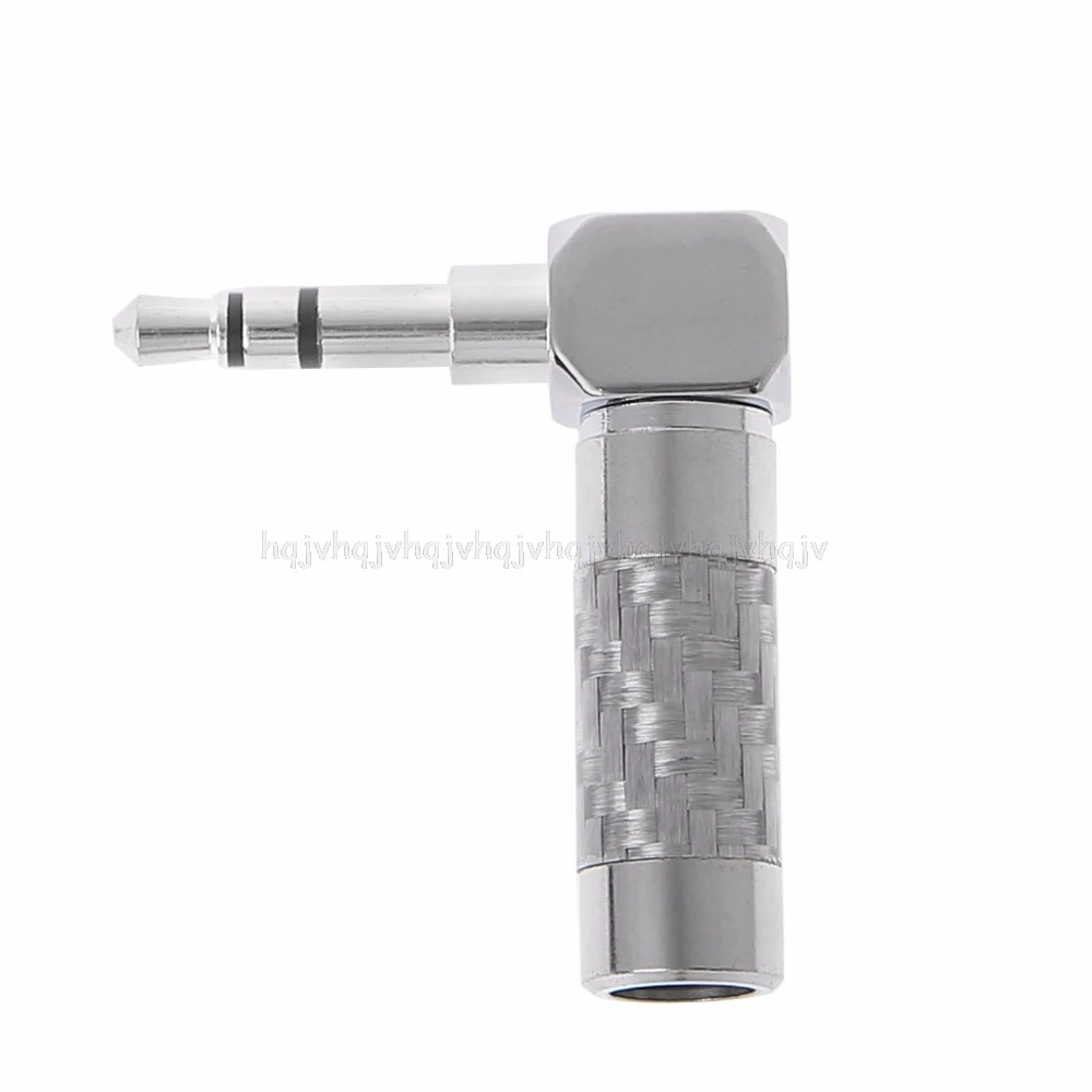 3.5mm 3-Pole Audio Plug Jack 90 Degree Right Angle Sliver Carbon Fiber Connector JUN20 dropship
3.5mm 3-Pole Audio Plug Jack 90 Degree Right Angle Sliver Carbon Fiber Connector JUN20 dropship