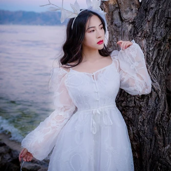 Women Long Dress Spring Two-piece Nightgowns Women Long-sleeved Nightdress Royal Vintage Sweet Princess Sleepwear Home Dress
Women Long Dress Spring Two-piece Nightgowns Women Long-sleeved Nightdress Royal Vintage Sweet Princess Sleepwear Home Dress