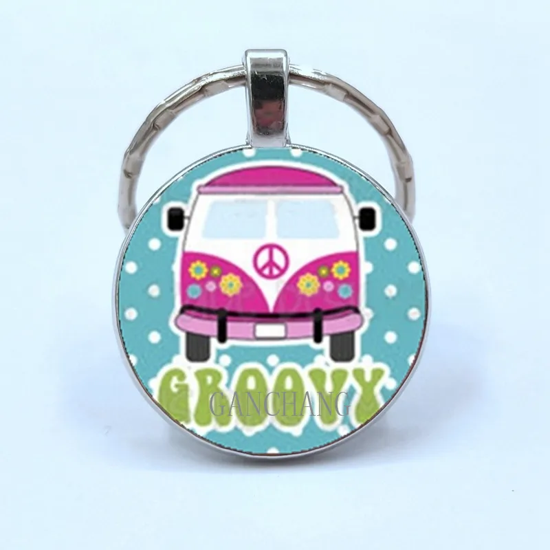 2019New vintage Hippie Peace Sign Van Bus keychain fashion men women purse bag car pendant key chain ring holder jewelry
2019New vintage Hippie Peace Sign Van Bus keychain fashion men women purse bag car pendant key chain ring holder jewelry