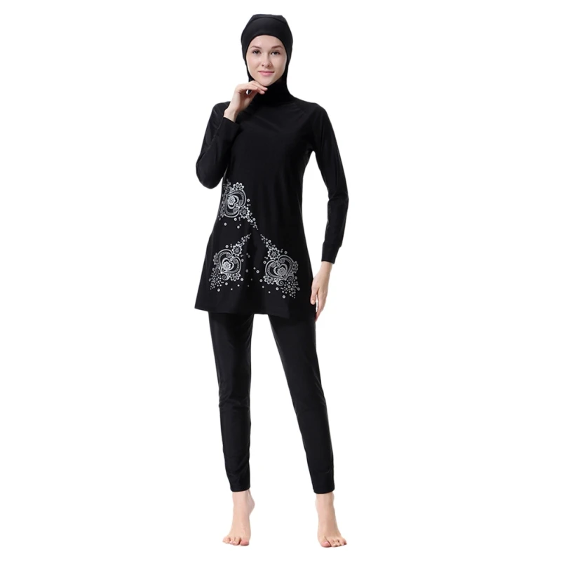 3XL Muslim Sets Floral Print Islamic Swimwear Women Girl Swimwear Full Cover Modest Islamic Swimming Suits Burkinis Plus Size T7
3XL Muslim Sets Floral Print Islamic Swimwear Women Girl Swimwear Full Cover Modest Islamic Swimming Suits Burkinis Plus Size T7