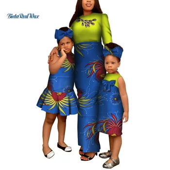 African Clothes Ankara Print Long Dresses for Women Bazin Riche Mom and Daughter Dress Clothes African Family Clothing WYQ164
African Clothes Ankara Print Long Dresses for Women Bazin Riche Mom and Daughter Dress Clothes African Family Clothing WYQ164