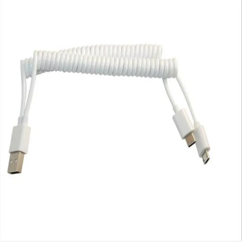Spring retractable cable usb 3.1 type-c Android micro 5P data cable USB 2.0 male 1 meter for Huawei millet Samsung mobile phone
Spring retractable cable usb 3.1 type-c Android micro 5P data cable USB 2.0 male 1 meter for Huawei millet Samsung mobile phone