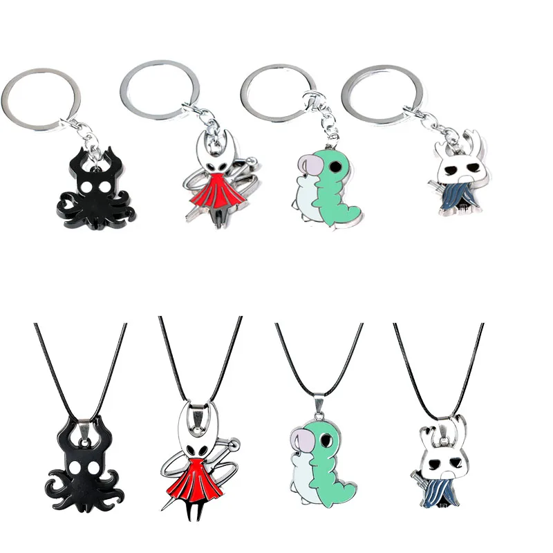 Game Hollow Knight Keychain keyring Fashion toy Protagonist key chains Pendant Men Women Jewelry Fans Gift Charms Accessories 
Game Hollow Knight Keychain keyring Fashion toy Protagonist key chains Pendant Men Women Jewelry Fans Gift Charms Accessories
