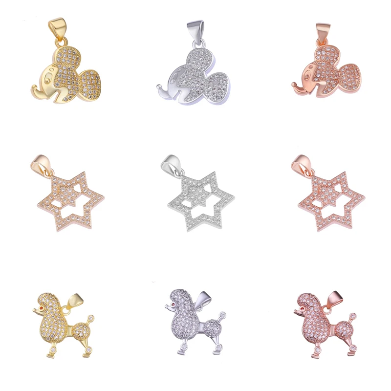 Juya DIY Women Kids Jewelry Making Findings Micro Pave Cubic Zirconia Mickey Minne Star Sorority Poodle Charm Pendants Supplies
Juya DIY Women Kids Jewelry Making Findings Micro Pave Cubic Zirconia Mickey Minne Star Sorority Poodle Charm Pendants Supplies