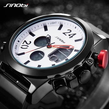 SINOBI Luxury Brand Men's LED Army Military Sport Watches Analog Quartz Watch Men Waterproof Dual Display Relogio Masculino 
SINOBI Luxury Brand Men's LED Army Military Sport Watches Analog Quartz Watch Men Waterproof Dual Display Relogio Masculino