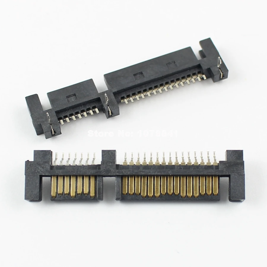 10 Pcs Per Lot 7+15 Pin Right Angle SMT Male Reverse Sata Connector For 2.5" Hard Drive
10 Pcs Per Lot 7+15 Pin Right Angle SMT Male Reverse Sata Connector For 2.5" Hard Drive