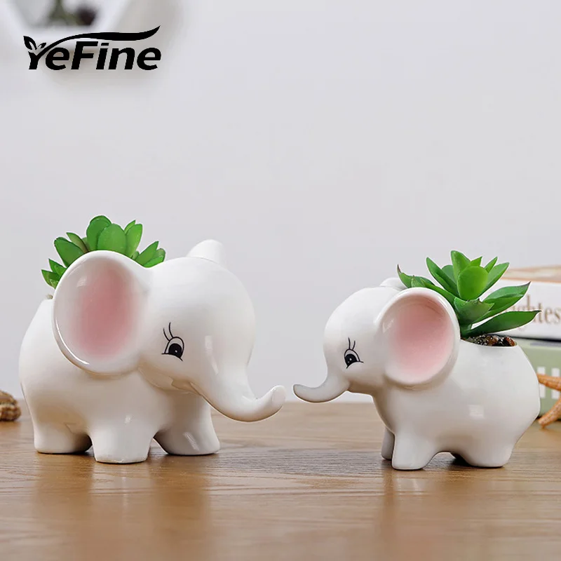 YeFine Creative Cartoon Ceramic Flower Pot Simple Succulent Plant Container Green Planters Small Bonsai Pots Home Decoration
YeFine Creative Cartoon Ceramic Flower Pot Simple Succulent Plant Container Green Planters Small Bonsai Pots Home Decoration