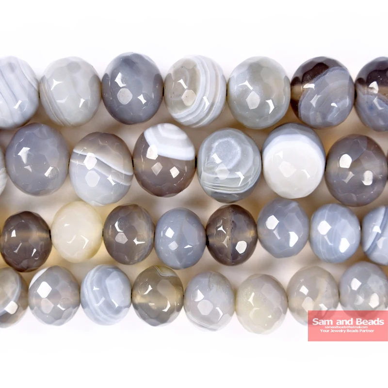 Wholesale Natural Stone Faceted Gray Stripe Agates Beads For Necklace Bracelet Making 4 6 8 10 12mm FGSB9
Wholesale Natural Stone Faceted Gray Stripe Agates Beads For Necklace Bracelet Making 4 6 8 10 12mm FGSB9