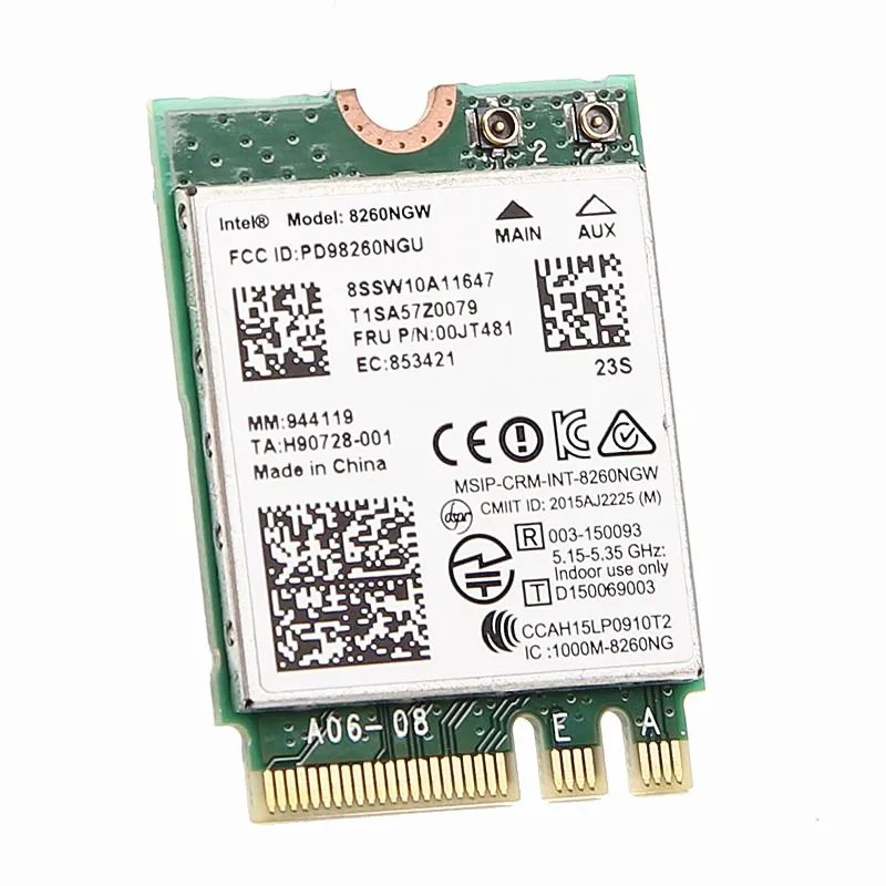 Новинка для IBM Lenovo двухдиапазонный Intel Wireless-AC 8260 8260NGW NGFF M.2 802.11ac 867 Мбит/с WIFI