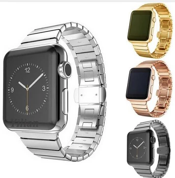 series 5/4/3/2/1 metal straps For Apple watch Link bracelet band 42mm stainless steel 38mm 40mm 44mm butterfly loop
series 5/4/3/2/1 metal straps For Apple watch Link bracelet band 42mm stainless steel 38mm 40mm 44mm butterfly loop
