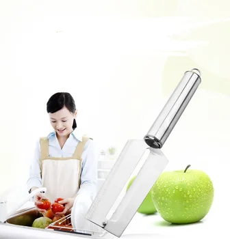 1PC Stainless Steel Antislip Fruit Vegetable Potato Peeler Knife Slicer Peel Blade Tool For Kitchen Hot Sale KX 195
1PC Stainless Steel Antislip Fruit Vegetable Potato Peeler Knife Slicer Peel Blade Tool For Kitchen Hot Sale KX 195