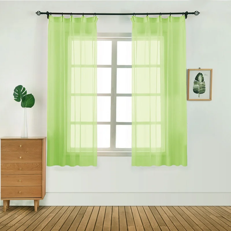 Pure Color Modern Tulle Sheer Curtains Door Window Curtain Drape Panel Scarf Valances Windows Curtains for Bedroom Living Room
Pure Color Modern Tulle Sheer Curtains Door Window Curtain Drape Panel Scarf Valances Windows Curtains for Bedroom Living Room