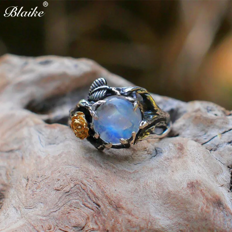 Blaike 2019 New Unique Boho Moonstone Rings For Women Gold Color Flower Vintage Thai Silver Leaf Jewelry Statement Party Gifts
Blaike 2019 New Unique Boho Moonstone Rings For Women Gold Color Flower Vintage Thai Silver Leaf Jewelry Statement Party Gifts