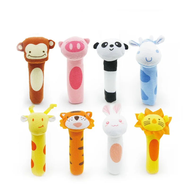 2017 New Puzzle Soft Baby Toy Hand Bells Cartoon Animal 8 styles Model Ring bell Rattle Squeaker Rod Baby Rattle Cute Gift 1pc
2017 New Puzzle Soft Baby Toy Hand Bells Cartoon Animal 8 styles Model Ring bell Rattle Squeaker Rod Baby Rattle Cute Gift 1pc