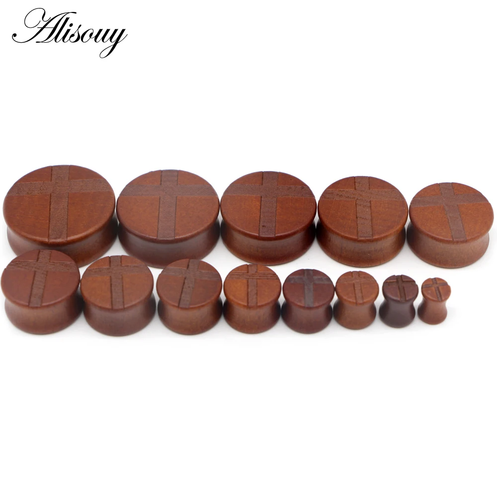 Alisouy 1 pair Wood Ear Expansion Gauge cross Ear Tunnels Flesh Tunnel Expander Piercing Stretcher Body Piercing jewelry
Alisouy 1 pair Wood Ear Expansion Gauge cross Ear Tunnels Flesh Tunnel Expander Piercing Stretcher Body Piercing jewelry