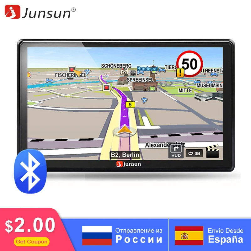 Junsun 7 inch D100 Car GPS Navigation FM Bluetooth AVIN 2018 Europe Map Free Upgrade Sat nav Automobile Gps Navigators
Junsun 7 inch D100 Car GPS Navigation FM Bluetooth AVIN 2018 Europe Map Free Upgrade Sat nav Automobile Gps Navigators