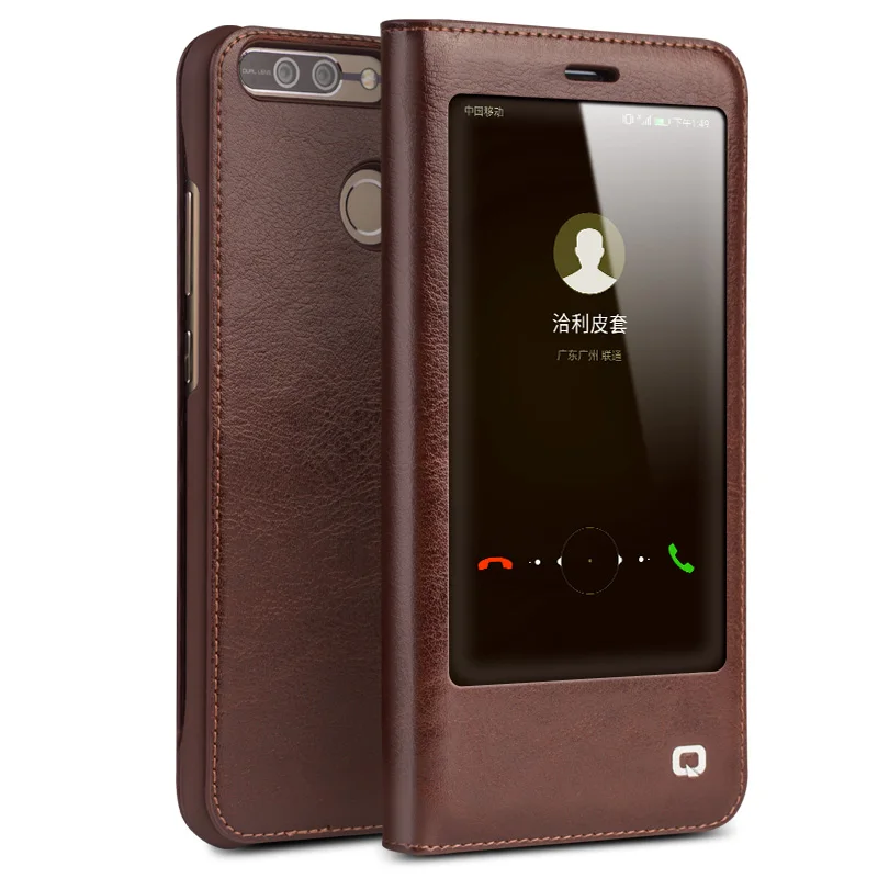 QIALINO Sleep Wake Function Case for Huawei honor v9 Handwork Ultrathin Luxury Genuine Leather Flip Cover for Huawei Honor V9
QIALINO Sleep Wake Function Case for Huawei honor v9 Handwork Ultrathin Luxury Genuine Leather Flip Cover for Huawei Honor V9