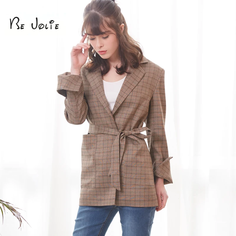 Bella Philosophy Au Women Vintage Jacket Long Split Sleeve Bow Sashes Female Plaid Jacket Loose Office Lady Feminino
Bella Philosophy Au Women Vintage Jacket Long Split Sleeve Bow Sashes Female Plaid Jacket Loose Office Lady Feminino