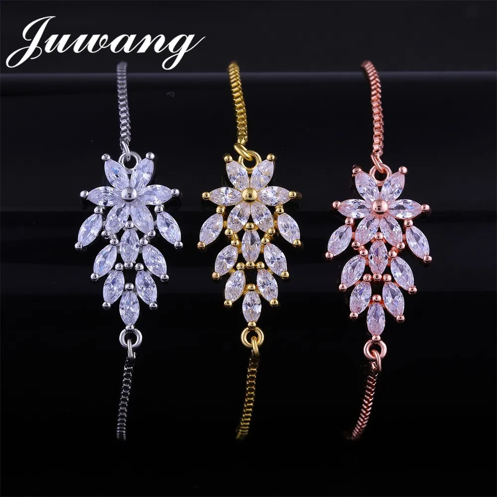 JUWANG 1PC Wholesale Plant Flower Bracelets & Bangles for Woman Girl Silver Color Bracelet with AAA Cubic Zirconia Party Gift
JUWANG 1PC Wholesale Plant Flower Bracelets & Bangles for Woman Girl Silver Color Bracelet with AAA Cubic Zirconia Party Gift