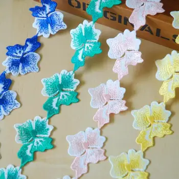 15Yards Blue Yellow Color 100% Polyester Water Soluble Embroidered Lace Trim For Home Textile Decoration Pink Green Floral Lace
15Yards Blue Yellow Color 100% Polyester Water Soluble Embroidered Lace Trim For Home Textile Decoration Pink Green Floral Lace