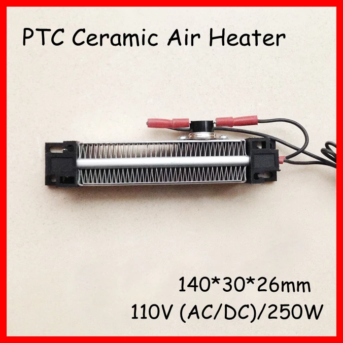 Image PTC ceramic air heater 250W AC DC 110V Conductive Type Warm Tool Insulated Row MiniHeaters Winter Essential Ceramic heater
