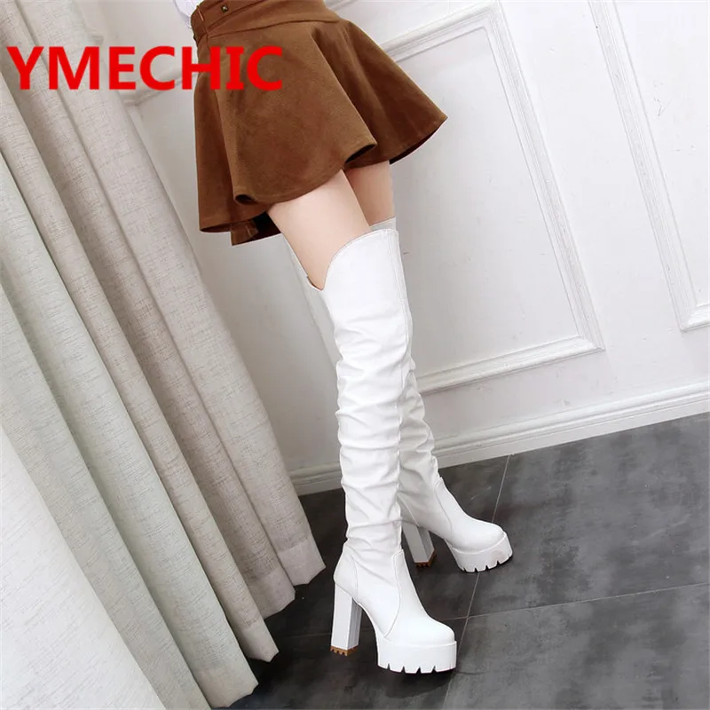 YMECHIC Thigh High Boots Women Slip On Pleated Big Size High Heels Platform Over Knee High Boots Female Woman Horse Riding F9990
YMECHIC Thigh High Boots Women Slip On Pleated Big Size High Heels Platform Over Knee High Boots Female Woman Horse Riding F9990