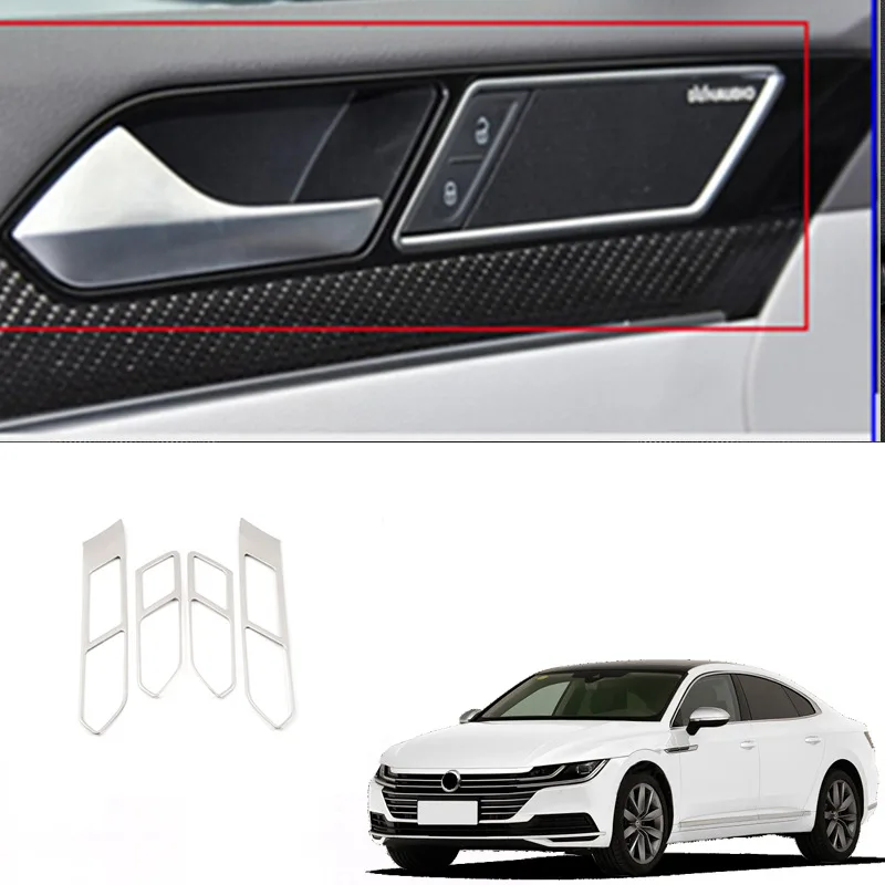 for Volkswagen Arteon 2017-2018 Stainless Steel Car Styling Interior Accessories Trim Car Inner Door Handle Bowl 4PCS
for Volkswagen Arteon 2017-2018 Stainless Steel Car Styling Interior Accessories Trim Car Inner Door Handle Bowl 4PCS