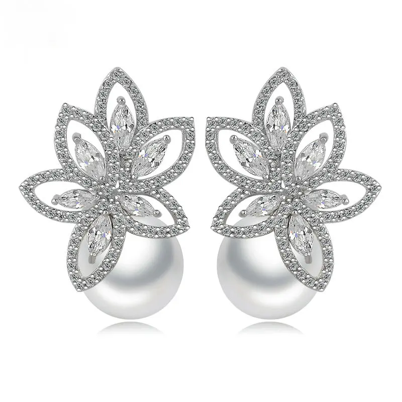 Фото Fashion pearl stud earring for women | Украшения и аксессуары