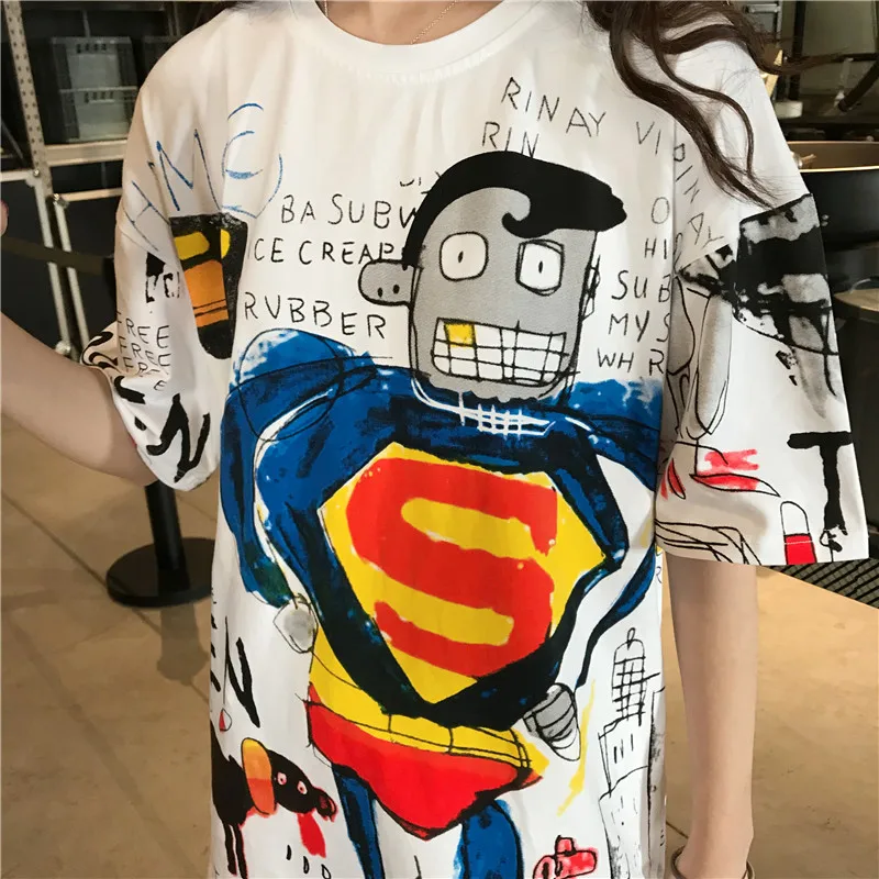 FREE SHIPPING Funny T-shirts Full Cartoon Print JKP4383 FREE SHIPPING Funny T-shirts Full Cartoon Print JKP4383