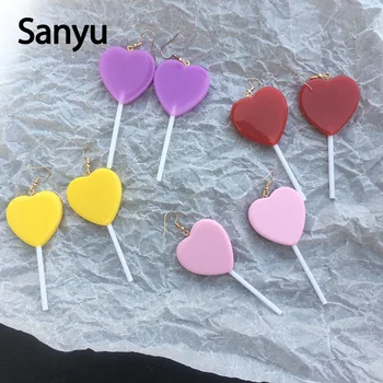 Super Sweet Peach Heart Colorful Lolipop Candy Color Long Tassel Drop Earrings for Female Fashion Lovely Candy Dangle Earrings
Super Sweet Peach Heart Colorful Lolipop Candy Color Long Tassel Drop Earrings for Female Fashion Lovely Candy Dangle Earrings