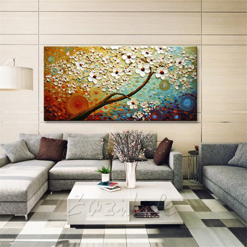 Canvas Painting Hand Painted palette knife 3D texture Flower Tree Wall Pictures For Living Room Christmas decorations for home41
Canvas Painting Hand Painted palette knife 3D texture Flower Tree Wall Pictures For Living Room Christmas decorations for home41
