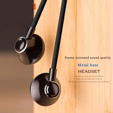 Stereo Music 3.5mm earphone Portable bass earbuds headset Wired In-Ear earphone with mic for Xiaomi for smart phone universell(China)